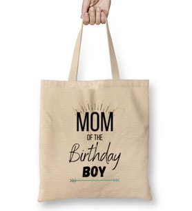 Mom of the birthday boy Bez Çanta Uzun Saplı