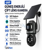 Uninet Wifi Solar Güvenlik Kamerası – Güneş Panelli, Gece Görüşlü, Hareket Algılamalı, Çift Yönlü Ses Özellikli