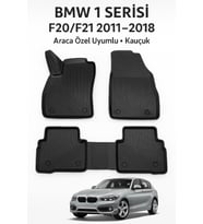 Bmw 1 Serisi F20/F21 2011–2018 Uyumlu 3D Kauçuk Oto Paspas – Premium Seri