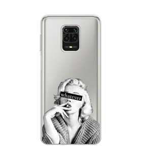 Redmi Note 9 Pro/Note 9S Uyumlu Marilyn Monroe Desenli Şeffaf Telefon Kılıfı