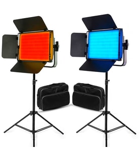 Gdx CF-LED 600RGB 2'li Sürekli Panel Led Işık Seti