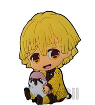 Kimetsu No Yaiba - Anime Anahtarlık 10 Adet Sticker Hediyeli 8 Cm - Zenitsu
