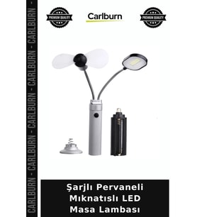 Şarjlı Pervaneli Mıknatıslı LED Masa Lambası Okuma Lambası Acil Durum Feneri Küçük Lamba