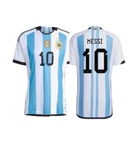 Lionel Messi Arjantin Milli Takım 3 Yıldız Mavi Yetişkin Forması