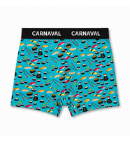 CARNAVAL Sushi Desenli Premium Pamuklu Erkek Boxer -Yeşil Renkli