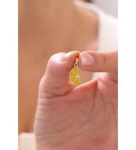 14 Ayar Limon Altın Kolye Ucu