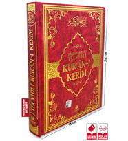 Tecvidli Kuran-ı Kerim Orta Boy Kırmızı Renk