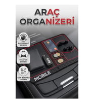 Telefon Standlı Kaydırmaz Silikon Araç İçi Konsol Organizer Mat