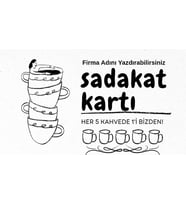 Kafe Sadakat Kartı Promosyon Hediye Kartı 20 Adet (Karışık)