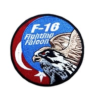 F16 Fighting Falcon Askeri Patch Yama Havacı Peç- PEÇ (Karışık)