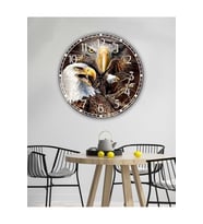 Retro Tasarımlı Duvar Saati 35X35 CM (Çok Renkli)