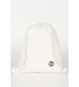 Heep Krem 35x40 cm Unisex Ham Bez Büzgülü Sırt Ayakkabı Çantası