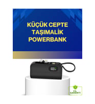 LED Göstergeli 2000mAh Cep Tipi Hızlı Şarj Powerbank