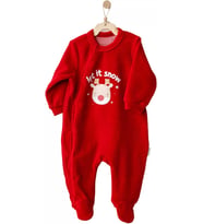 Happy Newyear Kadife Bebek Tulum Red