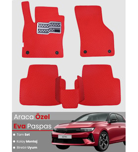 OPEL ASTRA L ELEKTRİKLİ (2022-2025) Uyumlu EVA Paspas Tam Set–Araca Özel,Kolay Montaj