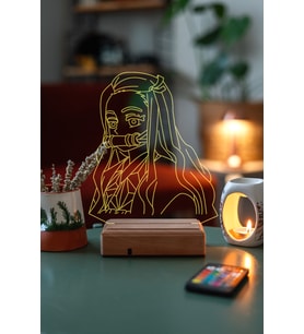 Demon Slayer Nezuko Kamado 16 Renk Anime Gece Lambası