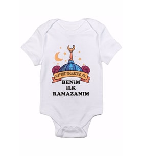 Hayırlı Ramazanlar Baskılı Bebek Body Zıbın
