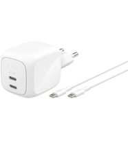 Belkin Smartprotect 2 Portlu Usb-C Şarj Cihazı 67 W, Çift Portlu Gan Şarj Cihazı, 2 M Usb-C Kablo Da