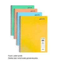 FLEX Pastel Defter A4 40 Yaprak Çizgili 1 Adet