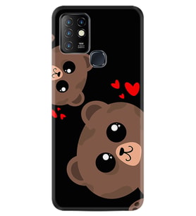 INFINIX Hot 8 9 10 11S Hot 10 Play 10T Kılıf Desemli Silikon Love Animals 1780