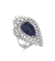 8.40 Karat Safir Pırlanta Yüzük