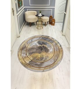 Dijital Baskı Modern Kaymaz Taban Halı H0343
