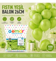 İÇ MEKAN - FISTIK YEŞİL BALON 10 INC - 26CM - 100PCS (5545)