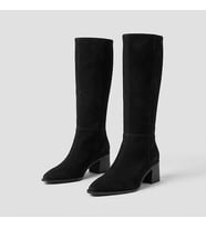 Kindep (Park Moda) Fermuarlı Kadın Çizme SİYAH