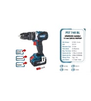 Proter PST 740 BL 4.0 Ah 20 V Li-ionPil 2 Vts.Darbeli Kömürsüz Şarjlı Matkap P1EA074
