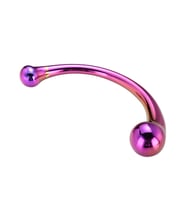 Çift Başlı Lüx Kavisli Cam Dildo
