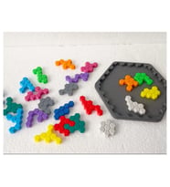 Alvera Montessori Altıgen Puzzle – Eğitici Petek Zekâ ve Mantık Oyunu