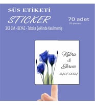 Etiket Söz Nişan Kına Nikah Düğün Şişe Ve Magnet Etiketleri Sticker 70 Adet
