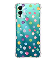 PrintiFy İnfinix Hot 12 Play Uyumlu Water Color 6 Baskılı Şeffaf Köşe Korumalı Antişok Kılıf