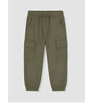 LCW Kids Haki Erkek Çocuk Kargo Gabardin Jogger Pantolon