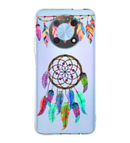 PrintiFy Huawei Nova Y90 ile Uyumlu 1mm Slim Fit Nazar Boncuğu 6 Baskılı Şeffaf  Kılıf