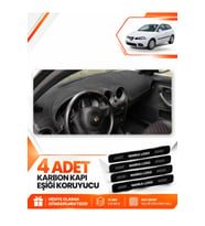 SEAT IBIZA (2001-2008) Uyumlu Ön Torpido Koruma Kılıfı Halısı - Siyah