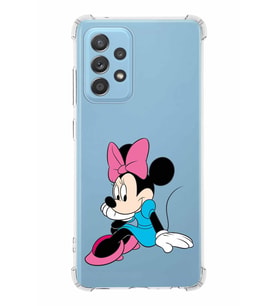 Samsung Galaxy A23  Köşe Korumalı Antişok Kapak Minnie Mouse Tasarımlı Şeffaf  Kılıf