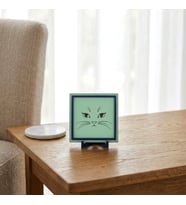 Asil Kedi Figürlü Özel Tasarım Dekoratif Obje, Yaşam Alanınız İçin Etkileyici ve Modern 10x10 cm