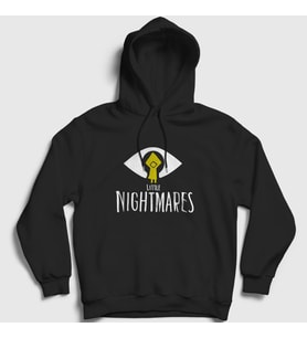 Presmono Unisex Siyah Logo V2 Little Nightmares Kapüşonlu Sweatshirt 160477tt
