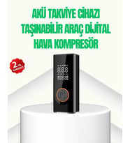 Akü Takviye Cihazı Jump Starter Ve Dijital H.a Kompresörü