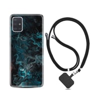 Samsung a71 A72 A73 A7 A9 2018 C7 C9 Kılıf Boyun Askılı Silikon Colorful Abstract 1384