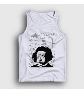 Presmono Unisex Beyaz Formulas Scientist Albert Einstein Atlet 333798tt