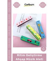 #MüzikAleti Doğal Ağaç Yapı Sağlam Dayanıklı Ritim Geliştirme Eğitimi Renkli Çocuk Ahşap Müzik Aleti