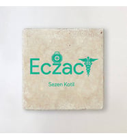 Kişiye Özel Eczacılara Özel Mesleki Taş Bardak Altlığı