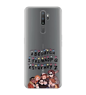 Oppo A5 2020 / A9 2020 Uyumlu Stranger Things Desenli Şeffaf Telefon Kılıfı