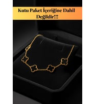 Altın Kaplama Gece Siyahı Oniks Taşlı Form Detaylı Petal Yaprak Model Erkek Çelik Bileklik