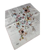 Emilya Rayon Çiçek Desenli Şal Eşarp 90x90 cm (Tarçın)