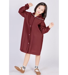 Newdaki Bordo Çocuk %100 Eva Kapüşonlu Yağmurluk