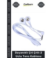 Özel Üretim Fizik Tedavi Cihazı Yedek Parça Kaliteli Esnek Dayanıklı Çıt Çıtlı 2 Uclu Tens Kablosu