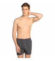 Tutku Erkek Penye Düğmeli Düz Boxer (Füme)
